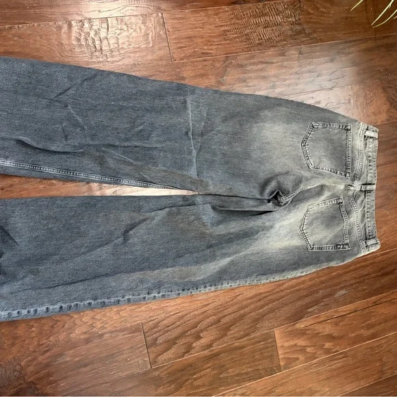 Reformation Cary High Rise Slouchy Wide Leg Jeans Sz 27 - Picture 4 of 5